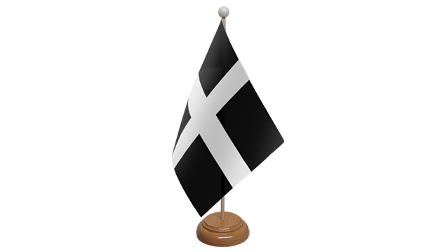 Cornwall Small Flag with Wooden Stand
